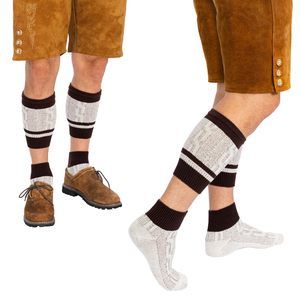 NEW OKTOBERFEST LEDERHOSEN SOCKS FOR MEN - GERMAN OKTOBERFEST HIGH KNEE WOO